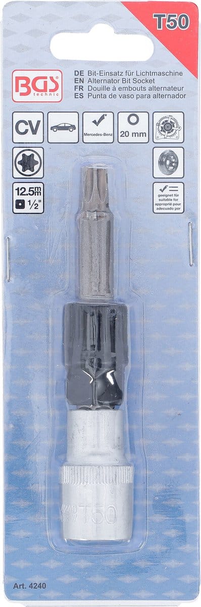 BGS Dopsleutelbit voor dynamo 1/2 Torx T50