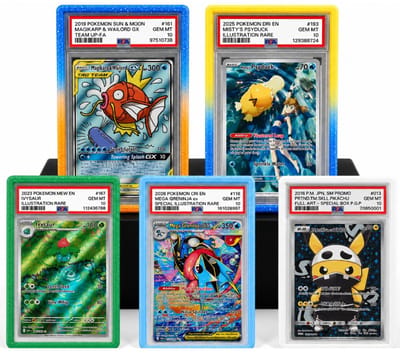 5 Stuks PSA Slab Guards - Slab Protector - TCG Beschermhoes Bumper - PSA Graded Kaarten - Geschikt voor Pokemon - Gradient Bumpers - PSA Slab Guard - Slab Bumper - Trading Card Games