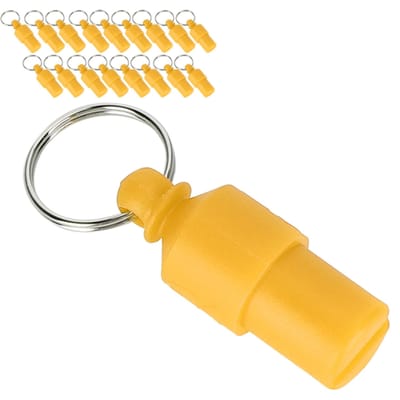 20 stuks Anti-Verloren Huisdier Hond Kat ID Naam Adres Label Opbergkoker Buis Halsband Hanger(Rood )