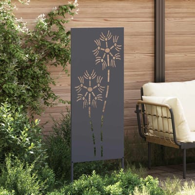vidaXL - Tuin - Privacy - Scherm - Antraciet - 50 - x - 140 - cm - Koudgewalst - staal