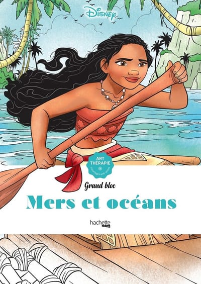 Disney Grand Bloc Mers et océans - hachette - Kleurboek voor volwassenen