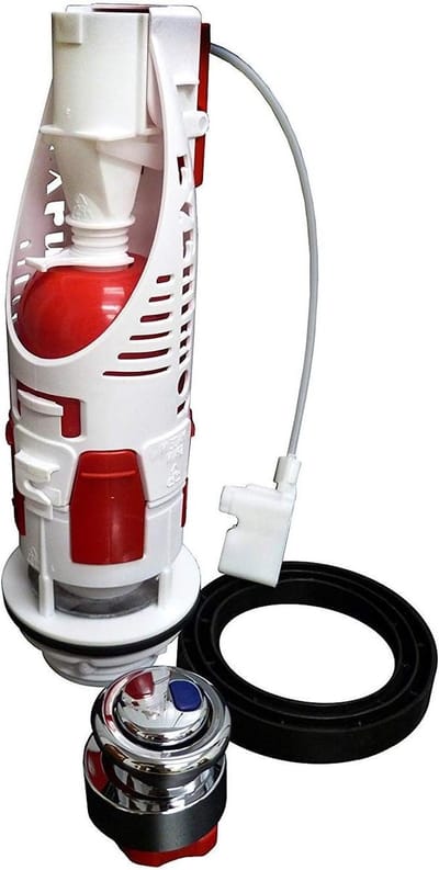 Spoelbak Mechanisme - Toiletreservoir Onderdeel - Water Besparen - Universeel Inbouwbaar - 85 x 19 x 36 cm - Chroom