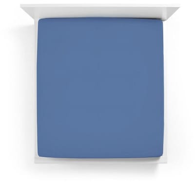 Bella Donna Alto Boxspringhoeslaken Eenpersoons zeeblauw-0208 90x190-100x220