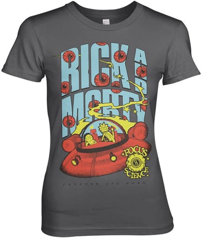 Rick and Morty T-shirt Focus On Science Girly Tee WB-5-RM017-H70-5
