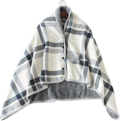 Warme Multifunctionele Plaid en Cape voor Winter en Buitengebruik