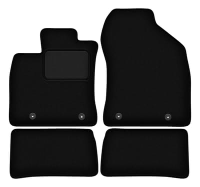 Zwarte veloursmatten voor: Lexus CT 200H hatchback (2010-2020)