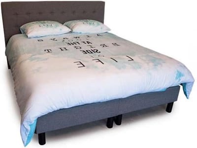 Boxspring Continental 160x200 + Gratis Pocketvering Matras 7 zones