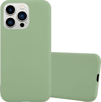 Cadorabo Hoesje geschikt voor Apple iPhone 14 PRO in CANDY PASTEL GROEN - Beschermhoes gemaakt van flexibel TPU silicone Case Cover