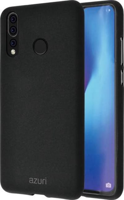 MH by Azuri flexible cover with sand texture - zwart - voor Huawei P30 Lite