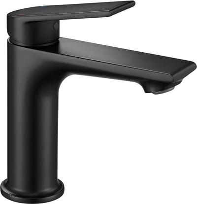CECIPA MAX Wastafelkraan - Badkamerkraan Zwart - Keukenkraan - Toiletkraan - RVS - Wastafelmengkraan - Warm en Koud - Waterbesparende - Zwart