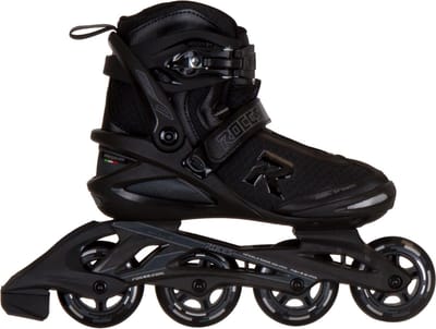 Roces Icon 80 Skeelers Volwassenen – 4x80mm Wielen – Fitness Inline Skates – Zwart – Maat 38