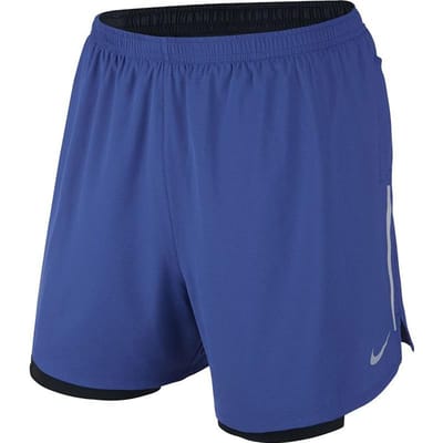 Shorts Nike Couleur Unie Logo Jambe Droite Homme Bas Bleu 683216-480 S blue