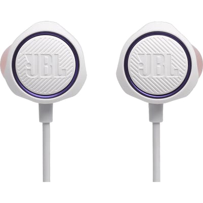 JBL Quantum 50C - USB-C Oordopjes voor iPhone 15, 16 & 17 - In-ear Headset met Microfoon - Inclusief 3.5 mm naar USB-C Adapter - Voor Samsung, Laptop & Console - Wit
