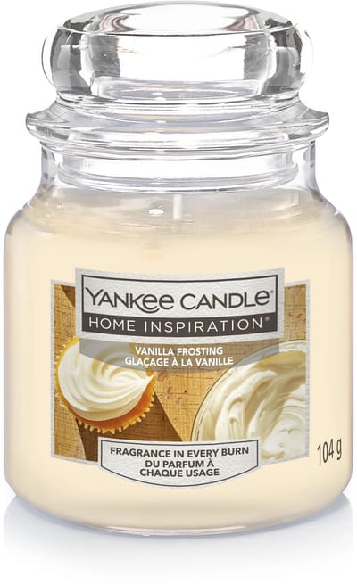 Yankee Candle Home Inspiration - Vanilla Frosting Medium Geurkaars - 75 branduren