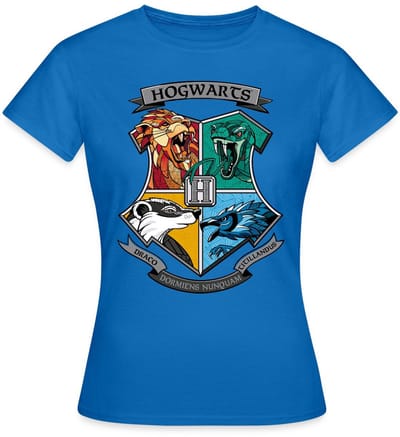 Harry Potter Hogwarts Logo T-Shirt Dames
