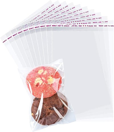 Hersluitbare cellofaanzakjes voor snoep, koekjes en geschenken - 100 stuks, ideaal voor verpakking en cadeauverpakking