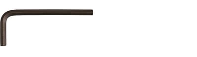 Inbussleutel kort metrisch 3,0x 63mm (zwart) - 8780030