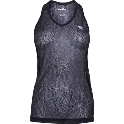 Diadora Vrouwen/dames Mouwloze Tank Top (Zwart)