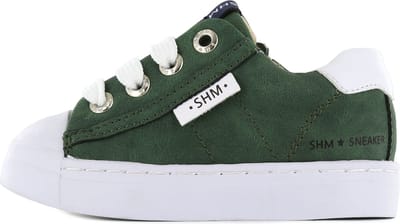 Sneakers | Jongens | Dark Green | Leer | Shoesme | Maat 26