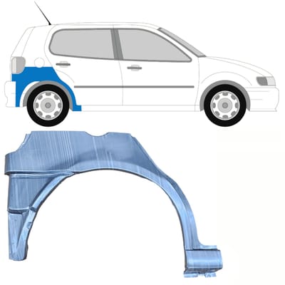 Reparatiepaneel achterspatbord voor Volkswagen Polo 1994-1999 / Rechts