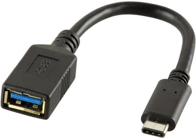 LogiLink USB 3.2 Gen 1 (USB 3.0) Adapter [1x USB-C stekker - 1x USB 3.2 Gen 1 bus A (USB 3.0)] CU0098 15.00 cm