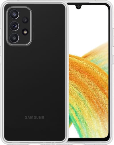 Hoesje - Geschikt voor Samsung Galaxy A33 - Sterk & Shockproof - Siliconen Case - Hoes Cover - Telefoonhoes - Transparant