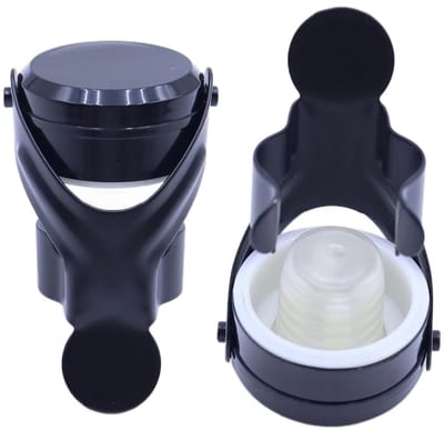 Dailygoods- Champagnestoppers Set van 2 - Herbruikbare Flessenstop - Roestvrij Staal/Siliconen - Lekvrij - Vaatwasmachinebestendig - Ideaal voor Mousserende Wijnen - Flesstop