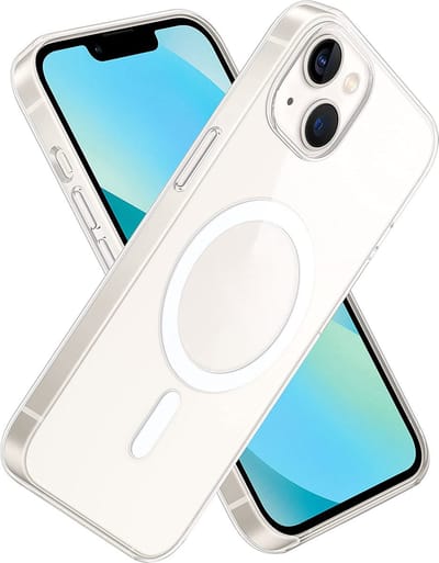 Telefoonhoesje - Geschikt voor iPhone 12 Hoesje - Magnetisch - Transparant - Military Grade - Transparant