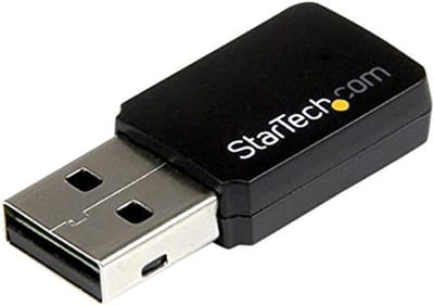 Draadloze WiFi Adapter - Netwerkkaart USB - Snelle Internetverbinding - Dual Band AC Snelheid - Mini Formaat - Zwart