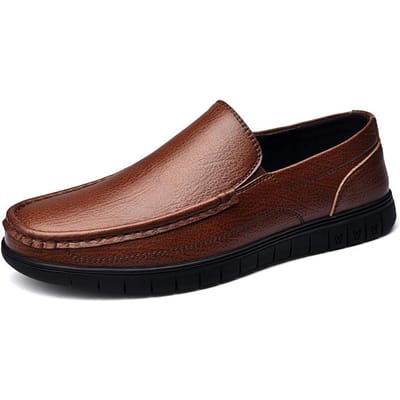 Leren Schoenen Casual Schoenen Zakelijk Echt Leer Herenschoenen Zachte Zool Lente Schoenen voor Ouderen 44 bruin