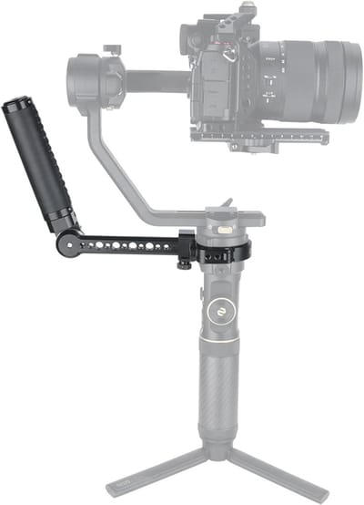Ergonomische Handgreep voor Zhiyun Crane 2S - Roestvrijstalen Rosette, Leer en Stevige Bevestiging