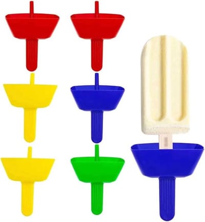 Anti-druppel ijshouders, 8-delige set, herbruikbaar, geschikt voor rietjes, handig voor het bewaren van bevroren desserts, ijshouders voor kinderen.