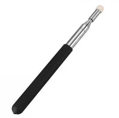 carmdering - Telescopische Aanwijsstok - Uitschuifbaar Pointer - Lesmateriaal - Veilige Vilt Tip - Roestvrij Staal - Duurzaam ABS - Ergonomisch Design - Ideaal Voor Presentaties - 1 Stuk