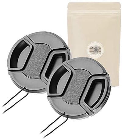 Beschermkappen voor lenzen 62 mm - Stof- en spatwaterdicht, Set van 2