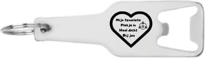 Akyol - mijn favoriete plekje is heel dicht bij jou flesopener - Vriendschap - vriend/ vriendin - liefde - vrienden - leuk cadeau om te geven - 105 x 25mm