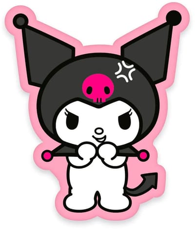 Herding: Animation: Hello Kitty - Kuromi Pillow (Pink) 100% Polyester