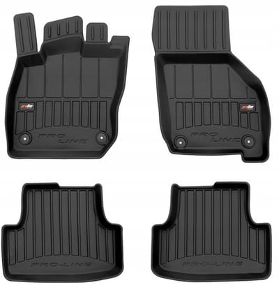 Frogum No.77 - Automatten set - Geschikt voor Audi A3 8Y vanaf 2020 (Mild Hybrid) - 3D TPE Rubber - 4-delig - Zwart