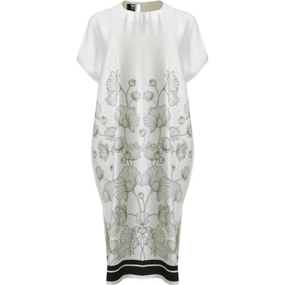 Zijde bloemenprint jurk dames Mat Fashion