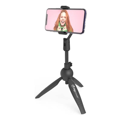 DigiPower Online Style TPLE Statief/ videogreep - Verstelbaar driepootstatief - Videogrip - Smartphone houder - Zwart - TikTok/ YouTube