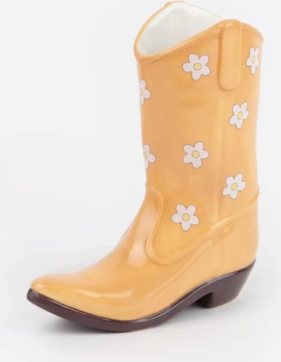 DOIY - Cowboy vaas - Cowboylaars - Geel - Gele cowboylaars - Gele vaas