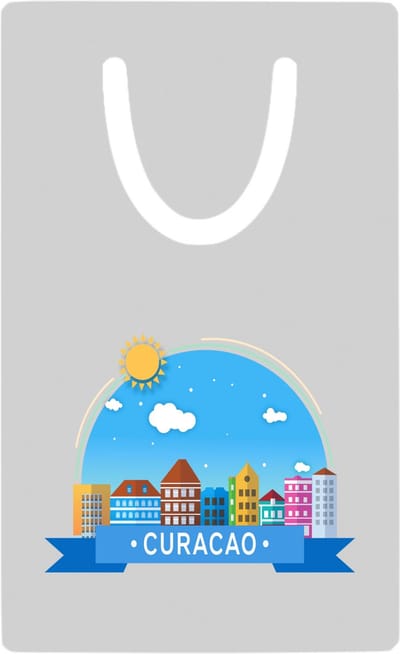 Hacebo® - Curacao metalen boekenlegger - Wereld - Vakantieliefhebber - Antillen - handelskade Bladwijzer boekenleggers - 7.6 cm x 5cm