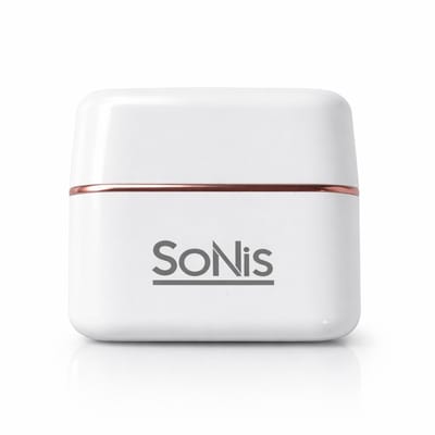SoNis Draadloze Stijlborstel–Stijlkam- 3 Temperatuurstanden – Binnen 20 Seconden Opgewarmd – Met Temperatuurdisplay – Zachte Haarverzorging – Compact & Draagbaar – Wit