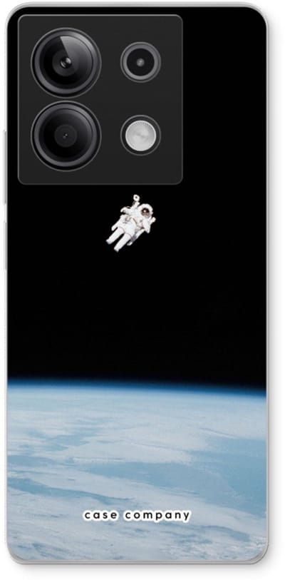 Case Company® - Hoesje geschikt voor Xiaomi Redmi Note 13 5G hoesje - Alone in Space - Soft Cover Telefoonhoesje - Bescherming aan alle Kanten en Schermrand