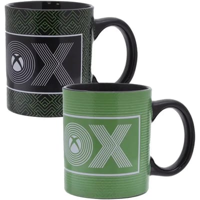 Xbox - Warmtewissel Mok - Groen en Zwart - 300ml