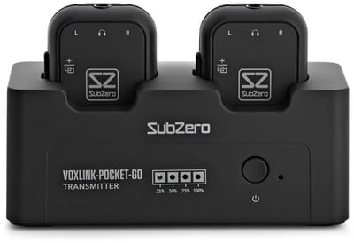 SubZero VOXLINK Pocket GO Draadloos Dubbel In-ear Monitor Systeem