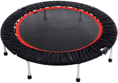 Opvouwbare Trampoline - Fitness Rebounder Indoor Oefening - Thuis Fitness - Opvouwbaar Ontwerp - 127cm Doorsnede - Zwart