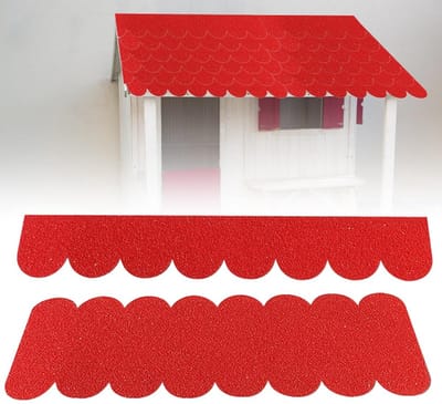 Zelfklevend Dakvilt Mini Dakshingles Rood voor Vogelhuis en Knutsels - Waterdichte Dakbedekking