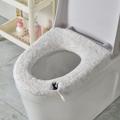 Toiletbrilmat Universeel huishoudelijk winterwc-zitkussen Wc-afdekking wasbaar