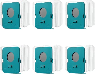 Stofzuigerzakken - Vuilzakken - Schoon Station - 6 Stuks - 210 Gram - Blauw Wit