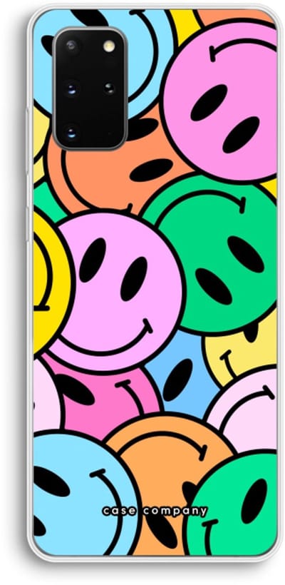 Case Company® - Hoesje geschikt voor Samsung Galaxy S20 Plus hoesje - Smiley N°1 - Soft Cover Telefoonhoesje - Bescherming aan alle Kanten en Schermrand